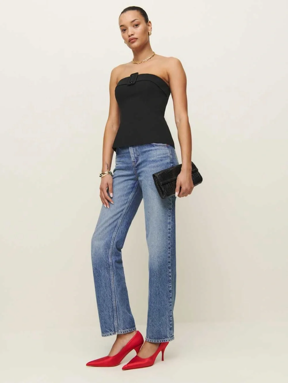 Reformation Aradia Top in Black